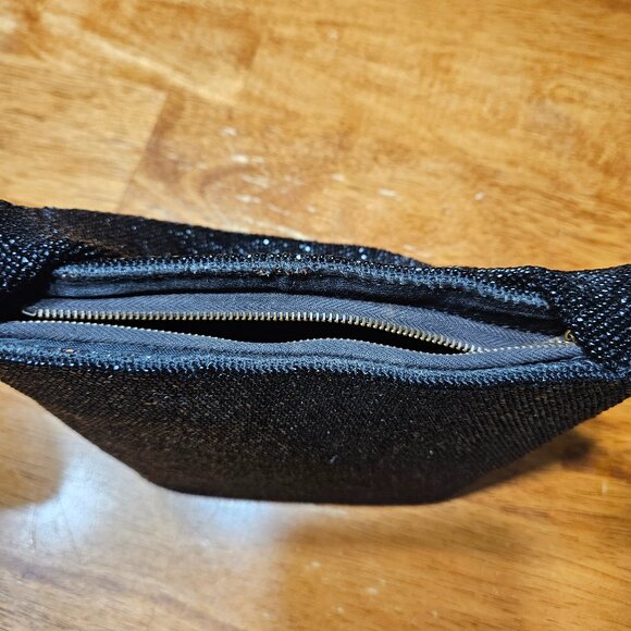 Ventage Black Beaded Cocktail Purse - Picture 4 of 5